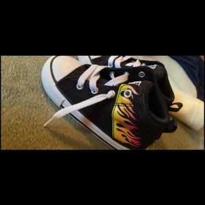 Converse flame shoes